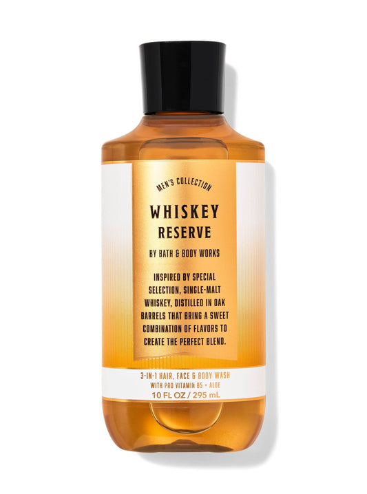 Bath & Body Works Whiskey Reserve 3-in-1 Hair, Face & Body Wash - Mens 295ml Body Wash Men's Collection 028000527 shop at Exprimi Beauty Kenya. Home of Skin care, Body care, Make-up, Fragrance & Beauty.