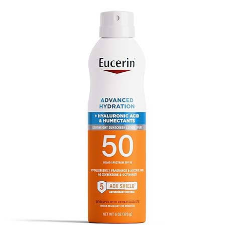 Eucerin Eucerin Advanced Hydration SPF 50 Sunscreen Spray, Lightweight Spray Sunscreen with Hyaluronic Acid and Humectants, Hypoallergenic, Fragrance and Alcohol Free, 170g Bottle Body Sunscreens 61pQ2b_FHAL._SX466 shop at Exprimi Beauty Kenya. Home of Skin care, Body care, Make-up, Fragrance & Beauty.