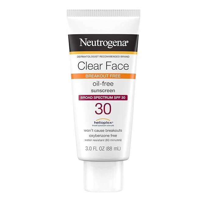 Neutrogena Clear Face Sunscreen Lotion for Acne-Prone Skin, Broad Spectrum SPF 30 Facial Sunscreen for Oily Skin 88ml Sunscreen Clear_Face_Break-Out_Free_Liquid_Lotion_Sunscreen_Broad_Spectrum_SPF_30 shop at Exprimi Beauty Kenya. Home of Skin care, Body care, Make-up, Fragrance & Beauty.