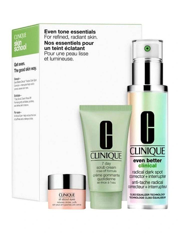 Clinique Even Tone Essentials 3 Piece Set Gift set Clinique-CLINIQUEEvenToneEssentials3PieceSet-null-Giftset-EXprimiSkincareKenya-null3 shop at Exprimi Beauty Kenya. Home of Skin care, Body care, Make-up, Fragrance & Beauty.