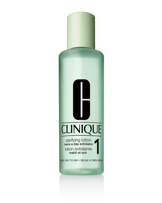 Clinique Clarifying Lotion 1 - Twice a Day Exfoliator for Dry Skin 400 ml Step 2: Exfoliate Clinique-Clarifying-Lotion-1-Twice-a-Day-Exfoliator-for-Dry-Skin-400-ml-EXprimi-Skincare-Kenya-9848 shop at Exprimi Beauty Kenya. Home of Skin care, Body care, Make-up, Fragrance & Beauty.