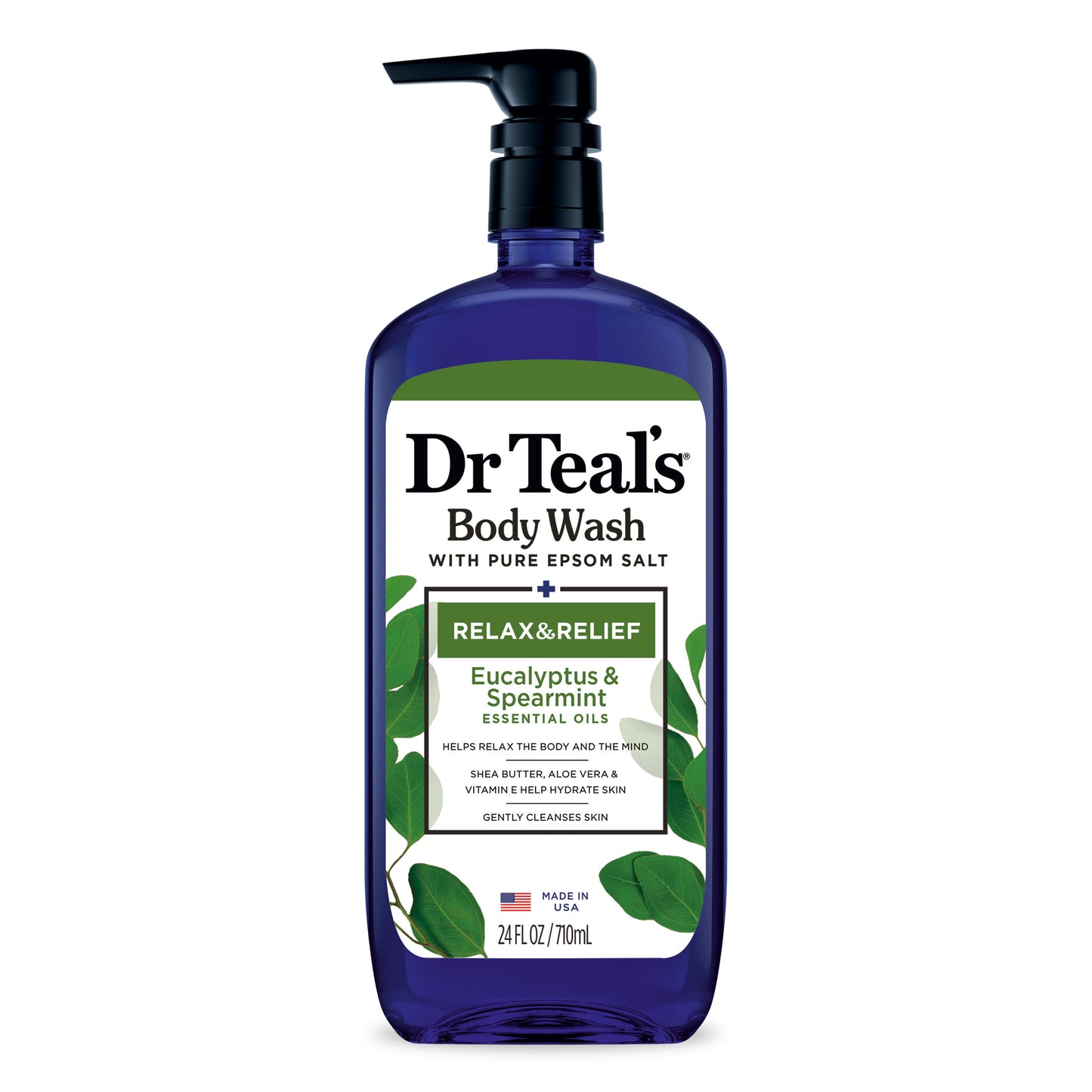 Dr. Teal's Dr Teal's Body Wash Relax and Relief with Eucalyptus Spearmint 761 body wash shop at Exprimi Beauty Kenya. Home of Skin care, Body care, Make-up, Fragrance & Beauty.