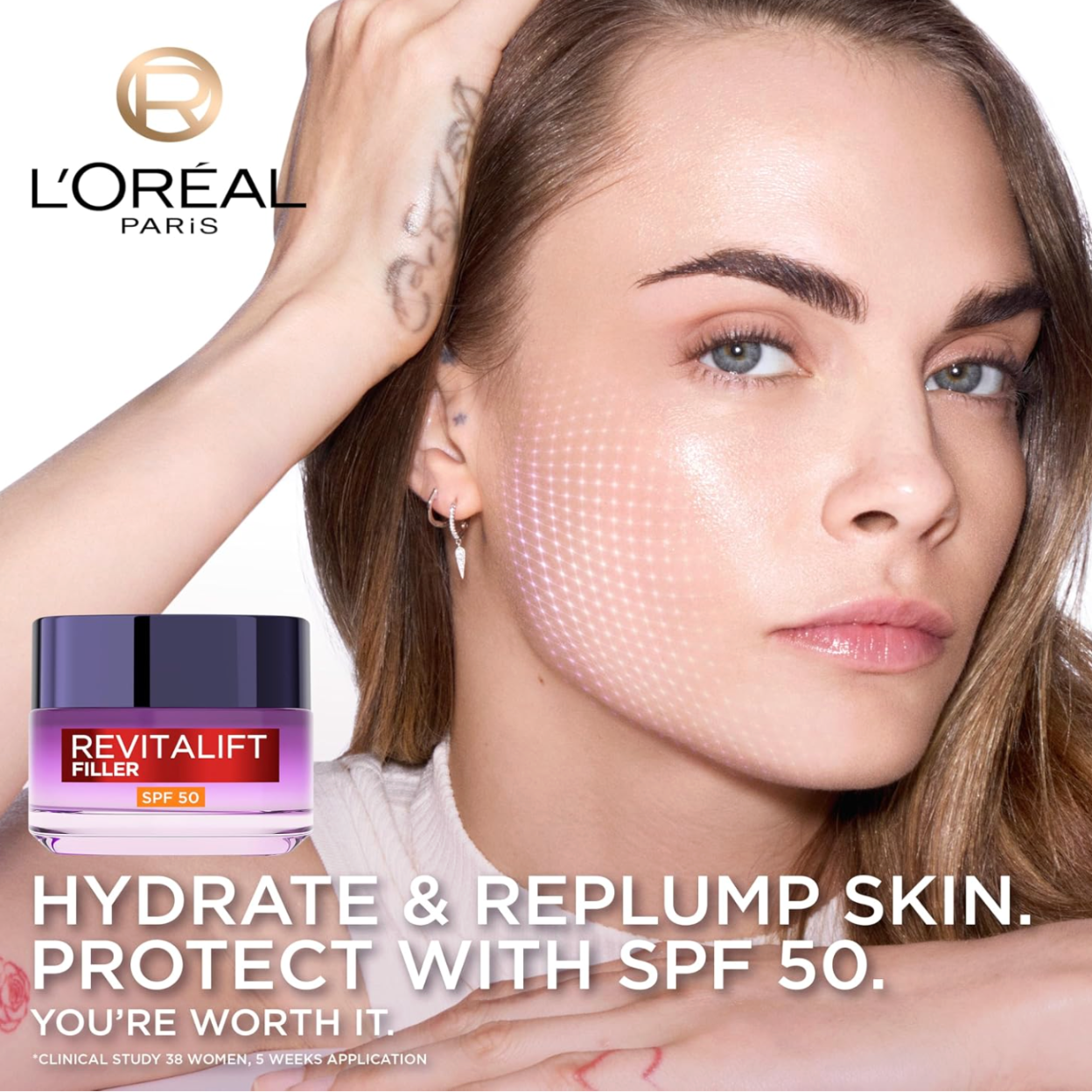 EXprimi Beauty Kenya L'Oréal Paris Revitalift Filler SPF 50 Day Cream L_Oreal_Paris_SPF50_Cream_Revitalift_Filler_Deep_Replumping_Anti-Ageing_UV_Protection_Moisturising_Intensely_Hydrates_and_Smooth_Wrinkles_with_Macro_Micro_and_Micro-Epidermic_Hyaluron_a5d277bc-c6cf-43b3-a813-69dbfb6984fe shop at Exprimi Beauty Kenya. Home of Skin care, Body care, Make-up, Fragrance & Beauty.