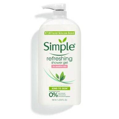 Simple Simple refreshing Shower gel for sensitive skin 1L Shower Gel shop at Exprimi Beauty Kenya. Home of Skin care, Body care, Make-up, Fragrance & Beauty.