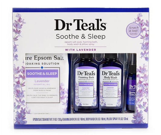 Dr. Teal's Soothe Sleep With Lavender Epsom Valentine's Day Gift Set Body Washes & Body Scrubs Soothe-Sleep-With-Lavender-Epsom-Salt-11oz-Foaming-Bath-3oz-Body-Wash-3oz-Body-Lotion-1oz-Gift-Set-EXprimi-Skincare-Kenya-5258 shop at Exprimi Beauty Kenya. Home of Skin care, Body care, Make-up, Fragrance & Beauty.
