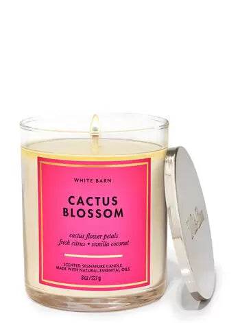 Bath & Body Works Cactus Blossom Signature Single Wick Candle - White Barn Candles Cactus-Blossom-Signature-Single-Wick-Candle-White-Barn-EXprimi-Skincare-Kenya-4349 shop at Exprimi Beauty Kenya. Home of Skin care, Body care, Make-up, Fragrance & Beauty.