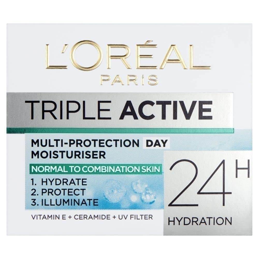 L'Oréal Paris Triple Active Day Multi-Protection Moisturiser - Normal & Combination Skin L’Oréal Paris L_Or_al_Paris_Triple_Active_Day_Multi-Protection_Moisturiser_-_Normal_Combination_Skin_EXprimi_Skincare_Kenya_Dermo-Expertise-Triple-Active-Day-Multi-Protection-Moisturiser-Normal-Combination-Skin-50ml-EXprimi-Skincare-Kenya-2002 shop at Exprimi Beauty Kenya. Home of Skin care, Body care, Make-up, Fragrance & Beauty.