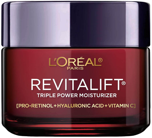 L'Oréal Paris Revitalift Triple Power Anti-Aging Face Moisturizer, Pro Retinol, Hyaluronic Acid & Vitamin C, Reduce Wrinkles 2.55 Oz Beauty Revitalift-Triple-Power-Anti-Aging-Face-Moisturizer-Pro-Retinol-Hyaluronic-Acid-Vitamin-C-Reduce-Wrinkles-2-55-Oz-EXprimi-Skincare-Kenya-3740 shop at Exprimi Beauty Kenya. Home of Skin care, Body care, Make-up, Fragrance & Beauty.