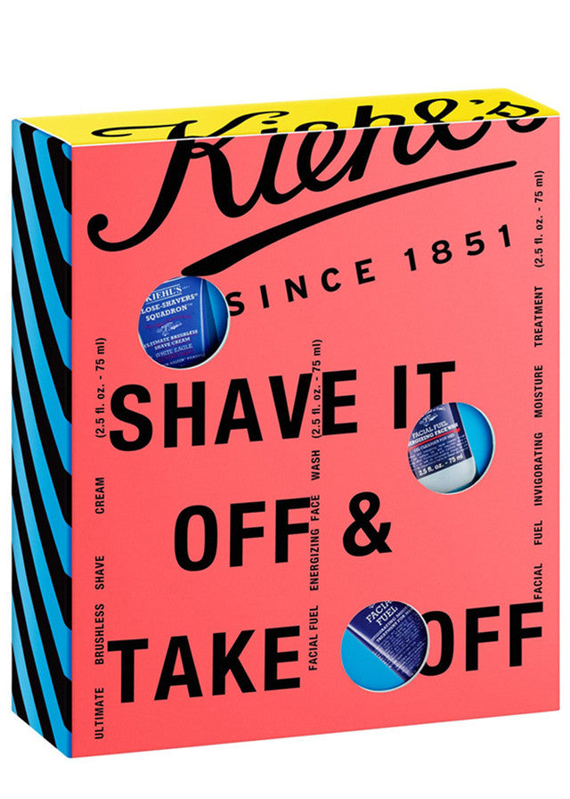Kiehl's Since 1851 Men's 3-Pc. Shave It Off and Take It Off Gift Shaving Set Gift Set 10770_NA_6__36330 shop at Exprimi Beauty Kenya. Home of Skin care, Body care, Make-up, Fragrance & Beauty.