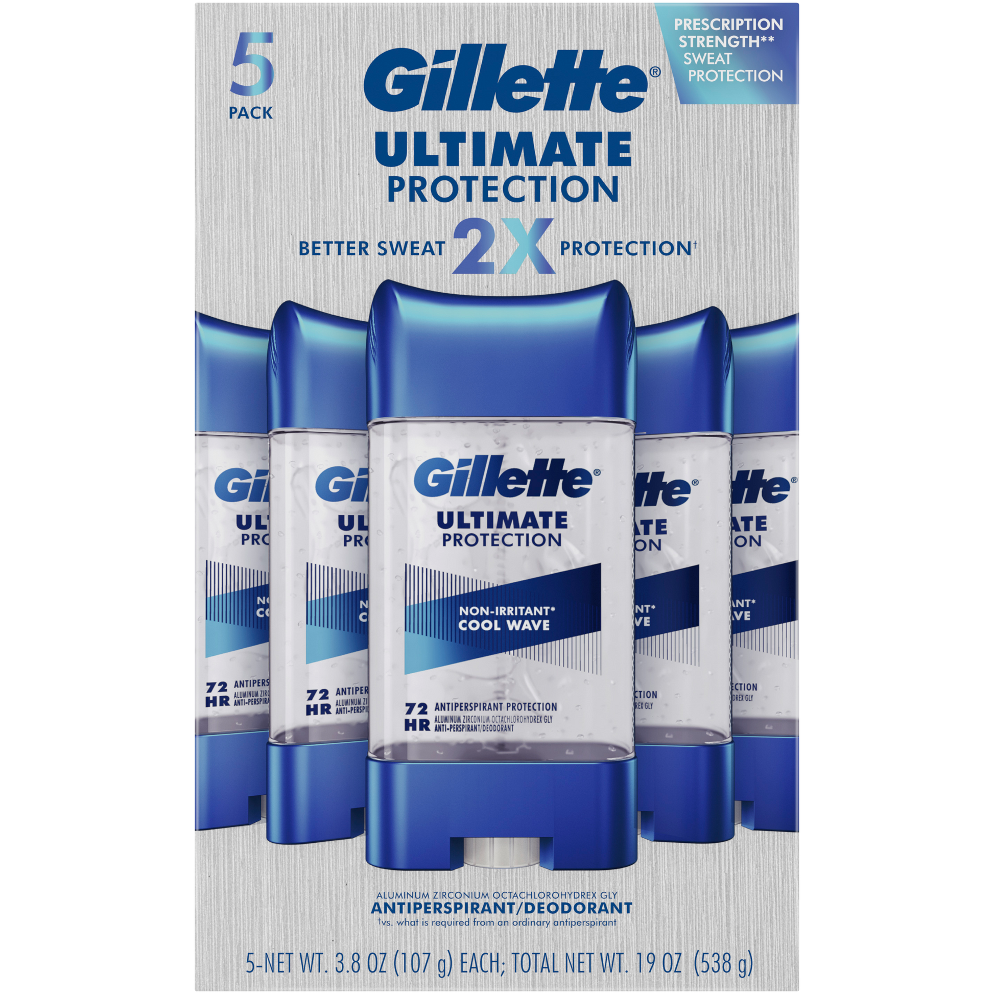 Gillette Gillette Ultimate Protection Antiperspirant Deodorant, Non-Irritant Cool Wave 107g 5 Pack Deodorant 1516973__1psd_4786c948-5df1-4e63-9319-fa69029a1279 shop at Exprimi Beauty Kenya. Home of Skin care, Body care, Make-up, Fragrance & Beauty.