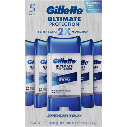 Gillette Gillette Ultimate Protection Antiperspirant Deodorant, Non-Irritant Cool Wave 107g 5 Pack Deodorant 1516973__1psd_4786c948-5df1-4e63-9319-fa69029a1279 shop at Exprimi Beauty Kenya. Home of Skin care, Body care, Make-up, Fragrance & Beauty.