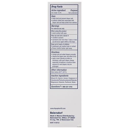 Aquaphor 3-in-1 Diaper Rash Cream 99g
