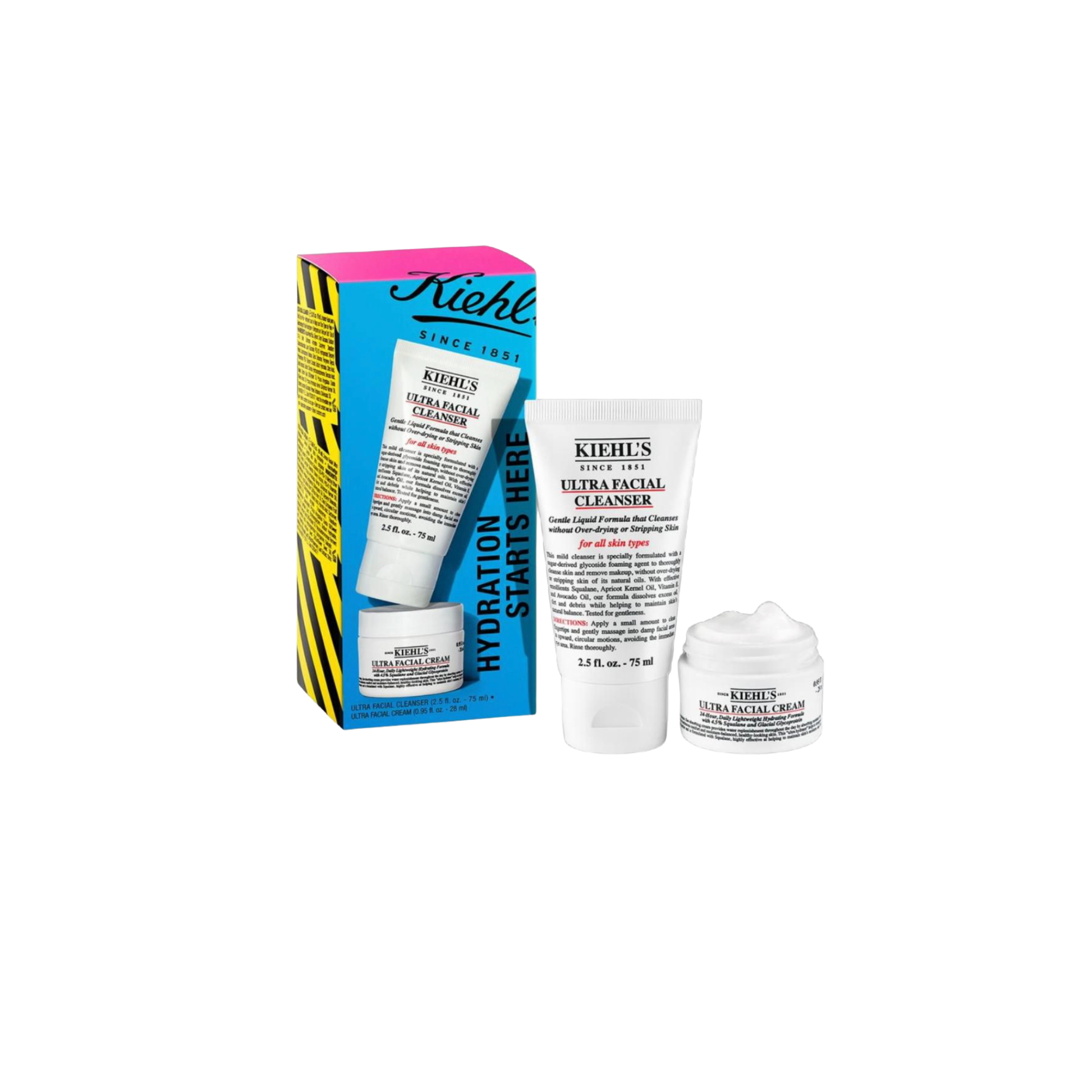 Kiehl's Since 1851 Kiehl's Hydration Starts Here Skincare Set (Ultra Facial Cleanser, 2.5 oz, Ultra Facial Cream, 0.95 oz) Face Cleanser 3_500e0609-9b51-4c93-a1d9-eac327d060e0 shop at Exprimi Beauty Kenya. Home of Skin care, Body care, Make-up, Fragrance & Beauty.