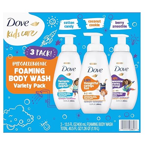 Visit the Dove Store Dove Kids Care Foaming Body Wash, Variety Pack (13.5 fl. oz., 3 pk.) Beauty 71WDDZPpdqL._SX466 shop at Exprimi Beauty Kenya. Home of Skin care, Body care, Make-up, Fragrance & Beauty.