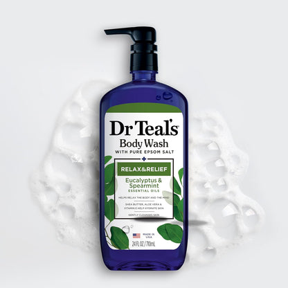 Dr. Teal's Dr. Teal's Pure Epsom Salt and Essential Oils Body Wash , 710ml Eucalyptus Spearmint Beauty 71egktPJtxL._SL1500 Eucalyptus Spearmint shop at Exprimi Beauty Kenya. Home of Skin care, Body care, Make-up, Fragrance & Beauty.