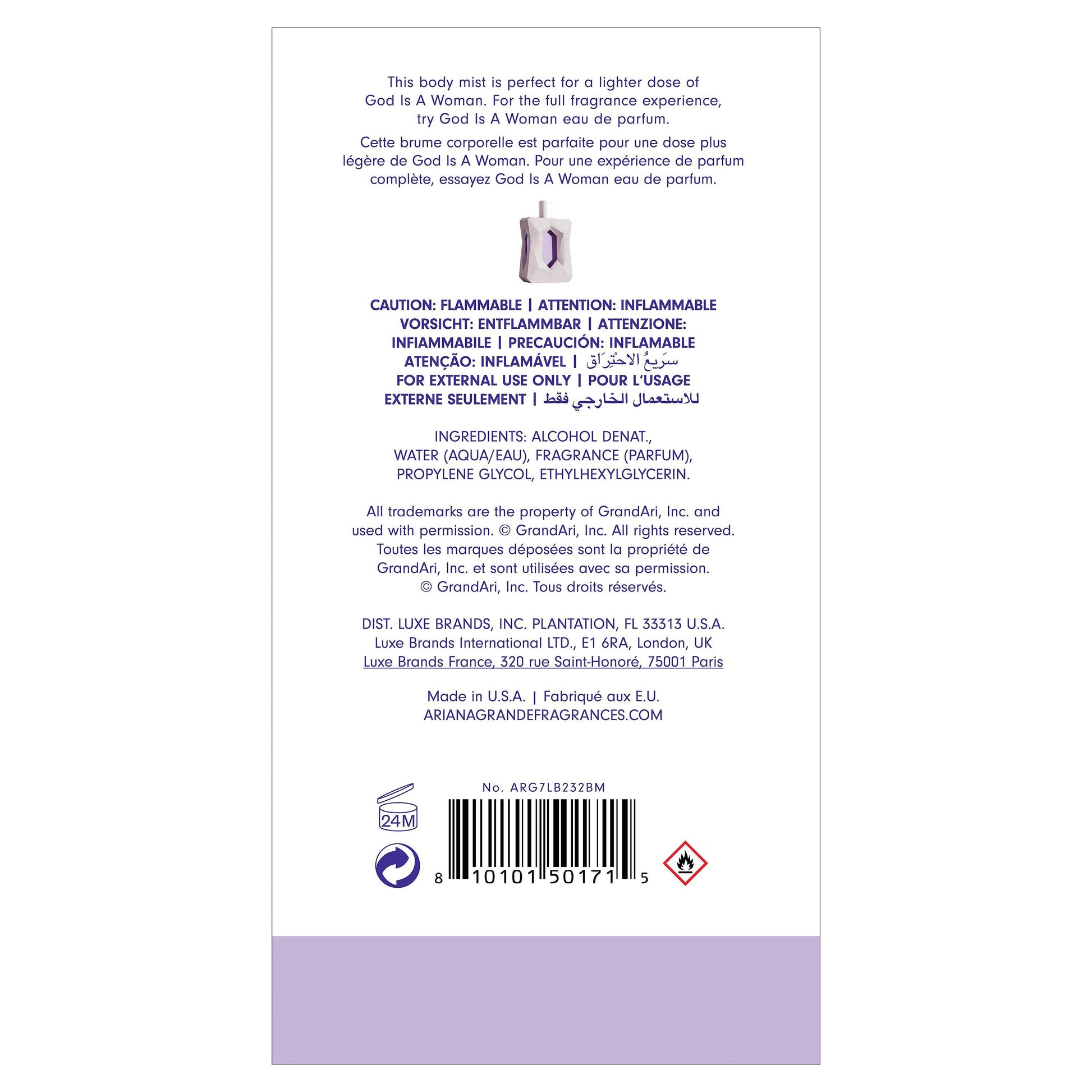 God Is A Woman Body Mist - EXprimi Skincare Kenya