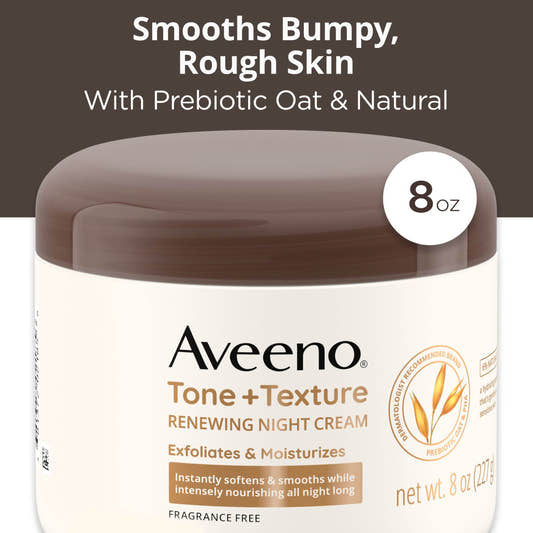 Aveeno Tone + Texture Renewing Body Night Cream body cream Aveeno-AveenoToneTextureRenewingBodyNightCream--bodycream-EXprimiSkincareKenya-38137202218561 shop at Exprimi Beauty Kenya. Home of Skin care, Body care, Make-up, Fragrance & Beauty.