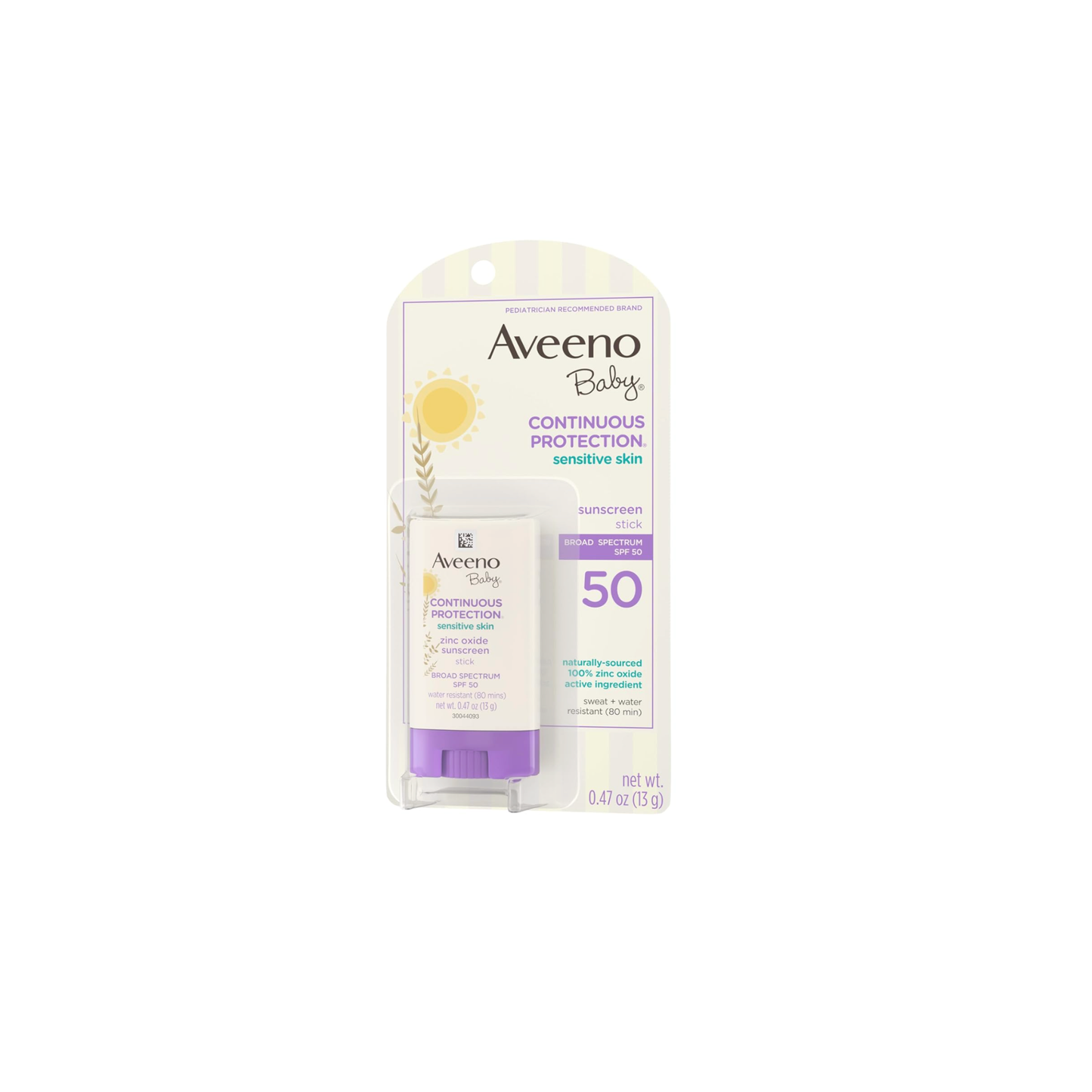 Aveeno Baby Aveeno Baby Continuous Protection Mineral Sunscreen Stick for Sensitive Skin with Broad Spectrum SPF 50 Sun Protection Aveeno_Baby_Continuous_Protection_Mineral_Sunscreen_Stick_for_Sensitive_Skin_with_Broad_Spectrum_SPF_50_Protection_for_Face_Body_Naturally_Sourced_100_Zinc_Oxide_Travel_Size_0.47_oz_E shop at Exprimi Beauty Kenya. Home of Skin care, Body care, Make-up, Fragrance & Beauty.