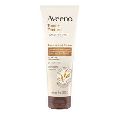 Aveeno Tone + Texture Renewing Body Scrub, Fragrance-Free 8 oz 227 Body Scrub shop at Exprimi Beauty Kenya. Home of Skin care, Body care, Make-up, Fragrance & Beauty.