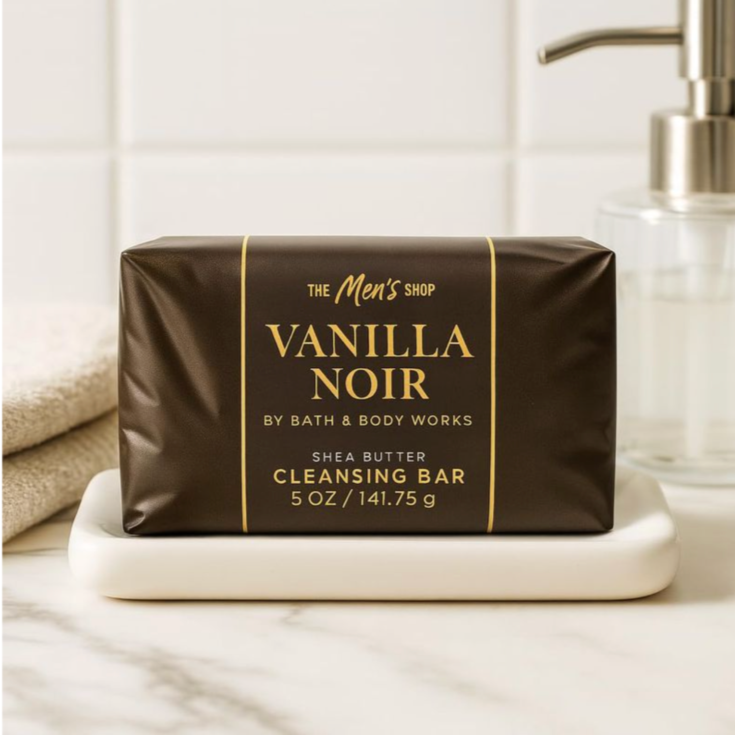 Bath & Body Works Noir Shea Butter Cleansing Bar cleanser Bath_and_Body_Works_Vanilla_Noir_Shea_Butter_Cleansing_Bar-_For_Men_EXprimi_Beauty_2 shop at Exprimi Beauty Kenya. Home of Skin care, Body care, Make-up, Fragrance & Beauty.