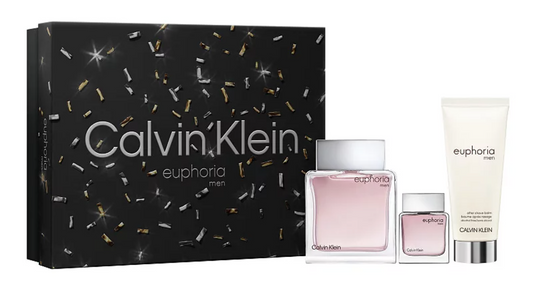 Calvin Klein Euphoria for Men Calvin Klein Men's 3-Pc. euphoria Eau De Toilette Gift Set - EXprimi Beauty Kenya - Fragrance Family: Woody & Earthy Scent

Scent Type: Woody

Key Notes: Ginger Pepper Cocktail, Raindrop Accord, Chilled Sudachi
