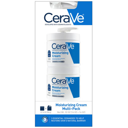 CeraVe CeraVe Moisturizing Cream Interchangeable Multi-Pack, 16 oz Jar with Pump + 16 oz Jar 453g Cerave Moisturizing Cream CeraVe_Moisturizing_Cream_Multi-Pack_Interchangeable_Pump_Exprimi_Skin_Care_Kenya shop at Exprimi Beauty Kenya. Home of Skin care, Body care, Make-up, Fragrance & Beauty.