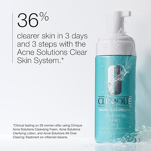 Clinique - Acne Solution Cleansing foam for acne-prone skin  - Clinique Acne Solution Cleansing foam for acne-prone skin - EXprimi Beauty Kenya - #product_page_title#