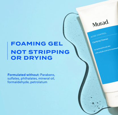 Murad Clarifying Gel Cleanser with Dual Salicylic Acid for Acne-Prone Skin Cleanser Foaming_gel_Murad_Clarifying_Cleanser_Acne_Control_Deep_Clean_Clear_Skin_Confident_Glow_Salicylic_Powered_Dermatologist_Formulated_Acne_Fighting_EXrpimi_Beauty_Kenya shop at Exprimi Beauty Kenya. Home of Skin care, Body care, Make-up, Fragrance & Beauty.