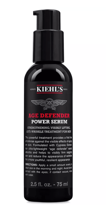 Kiehl’s Since 1851 Age Defender Power Serum for men | EXprimi Skincare 75 Serum Kiehl_s_Age_Defender_Power_Serum_strengthening_visibly_firming_anti-wrinkle_treatment_for_men_75ml_at_Exprimi_Beauty_Kenya 75 shop at Exprimi Beauty Kenya. Home of Skin care, Body care, Make-up, Fragrance & Beauty.