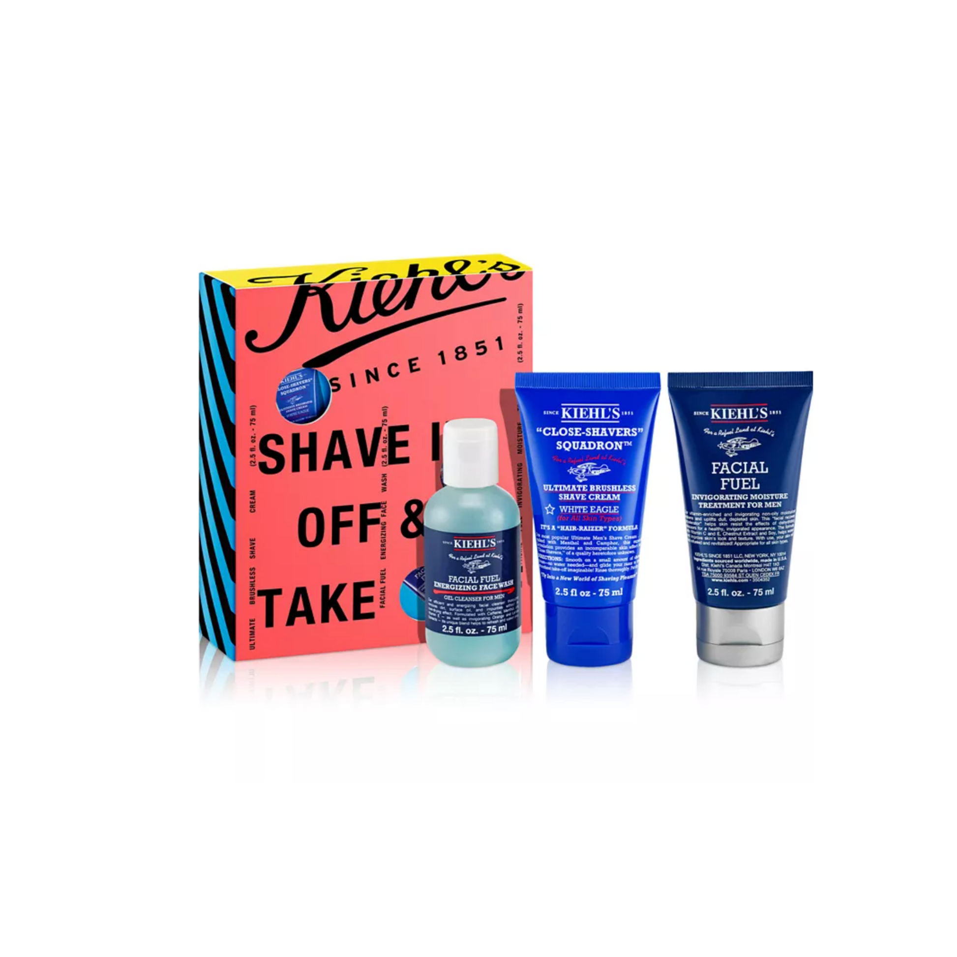 Kiehl's Since 1851 Men's 3-Pc. Shave It Off and Take It Off Gift Shaving Set Gift Set Kiehl_s_Shave_it_Off_and_Take_Off_Set_Exprimi_Beauty_Kenya shop at Exprimi Beauty Kenya. Home of Skin care, Body care, Make-up, Fragrance & Beauty.