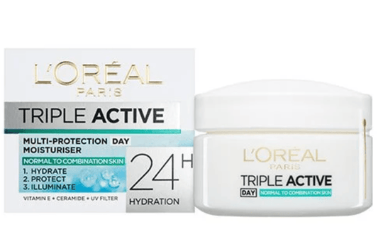 L'Oréal Paris Triple Active Day Multi-Protection Moisturiser - Normal & Combination Skin 50 L’Oréal Paris L_Or_al_Paris_Triple_Active_Day_Multi-Protection_Moisturiser_-_Normal_Combination_Skin_EXprimi_Skincare_Kenya 50 shop at Exprimi Beauty Kenya. Home of Skin care, Body care, Make-up, Fragrance & Beauty.