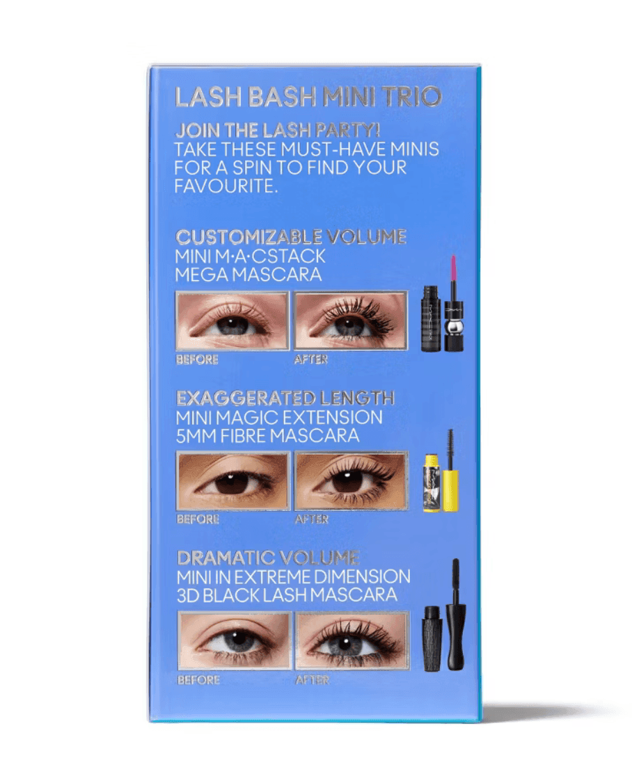 MAC Lash Bash Mini Trio Set - Set of 3 Mascara MAC-MACLashBashMiniTrioSet-Setof3-MACMACLashBashMiniTrioSet-Setof3EXprimiSkincareKenya-Mascara-EXprimiSkincareKenya-7736027021522 shop at Exprimi Beauty Kenya. Home of Skin care, Body care, Make-up, Fragrance & Beauty.