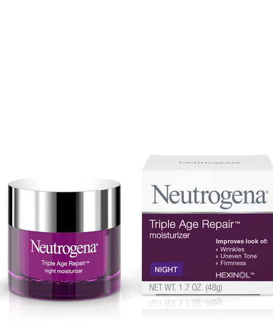 Neutrogena Neutrogena Triple Age Repair Night Moisturizer 48g Night moisturizer shop at Exprimi Beauty Kenya. Home of Skin care, Body care, Make-up, Fragrance & Beauty.