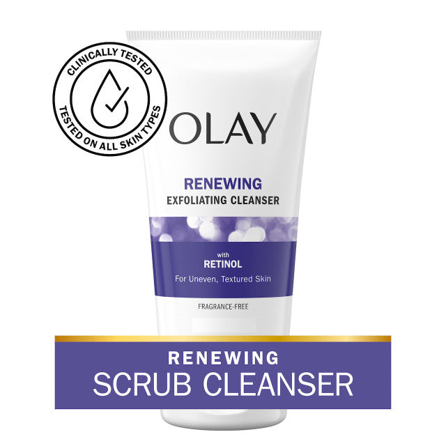 Olay Olay Renewing Exfoliating Cleanser with Retinol Cleanser Olay_RenewingExfoliatingCleanser_MOI_WMT__15580 shop at Exprimi Beauty Kenya. Home of Skin care, Body care, Make-up, Fragrance & Beauty.