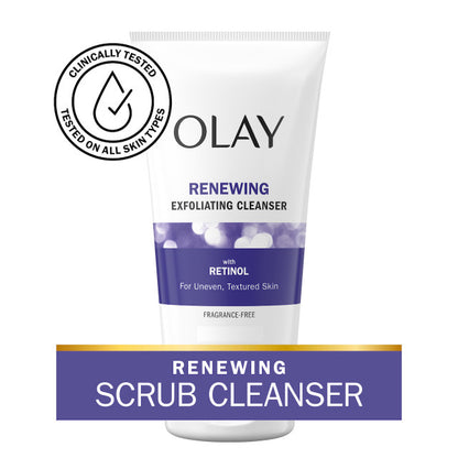 Olay Olay Renewing Exfoliating Cleanser with Retinol Cleanser Olay_RenewingExfoliatingCleanser_MOI_WMT__15580 shop at Exprimi Beauty Kenya. Home of Skin care, Body care, Make-up, Fragrance & Beauty.