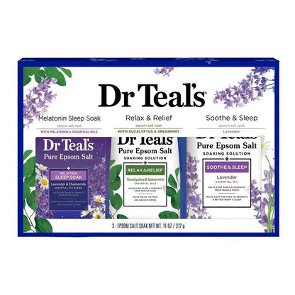 Dr. Teal's Pure Epsom Salt Soaking Solution Valentine's Day Gift Set - Melatonin-Eucalyptus-Lavender -- 1 Set Bath & Body Gifts Pure-Epsom-Salt-Soaking-Solution-Gift-Set-Melatonin-Eucalyptus-Lavender-1-Set-EXprimi-Skincare-Kenya-4721 shop at Exprimi Beauty Kenya. Home of Skin care, Body care, Make-up, Fragrance & Beauty.