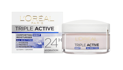 L'Oréal Paris Triple active comforting moisturizer night 50 Ml Moisturiser Screen_Shot_2025-02-09_at_8.04.36_PM shop at Exprimi Beauty Kenya. Home of Skin care, Body care, Make-up, Fragrance & Beauty.