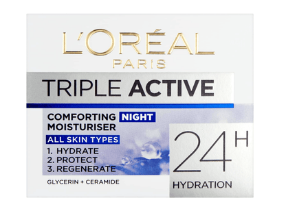L'Oréal Paris Triple active comforting moisturizer night 50 Ml Moisturiser Screen_Shot_2025-02-09_at_8.04.43_PM shop at Exprimi Beauty Kenya. Home of Skin care, Body care, Make-up, Fragrance & Beauty.
