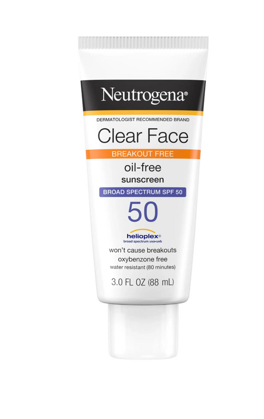 Clear Face Liquid Sunscreen Lotion Broad Spectrum SPF 50