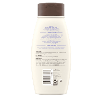 Aveeno Stress Relief Oat Body Wash, Lavender Scent Body wash Shop_Aveeno_Stress_Relief_Body_Wash_Lavender_Scent_and_more_at_EXprimi_Beauty_Kenya._Unwind_and_relax_while_cleansing_with_Aveeno_Stress_Relief_Body_Wash_enriched_with_prebiotic_oat_and_a_calming_lavender_fragrance._Description shop at Exprimi Beauty Kenya. Home of Skin care, Body care, Make-up, Fragrance & Beauty.