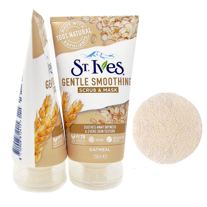 St. Ives Gentle Smoothing Scrub & Mask Oatmeal Face Scrub St.Ives_Gentle_Smoothing_Scrub_Mask_Oatmeal_150ML_EXprimi_Skincare_Kenya. shop at Exprimi Beauty Kenya. Home of Skin care, Body care, Make-up, Fragrance & Beauty.