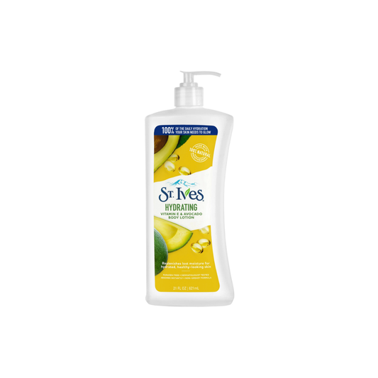 St. Ives Hydrating Body Lotion, Vitamin E and Avocado 621ml Body Lotion St._Ives_Hydrating_Body_Lotion_Vitamin_E_and_Avocado_621ml_EXprimi_Beauty shop at Exprimi Beauty Kenya. Home of Skin care, Body care, Make-up, Fragrance & Beauty.