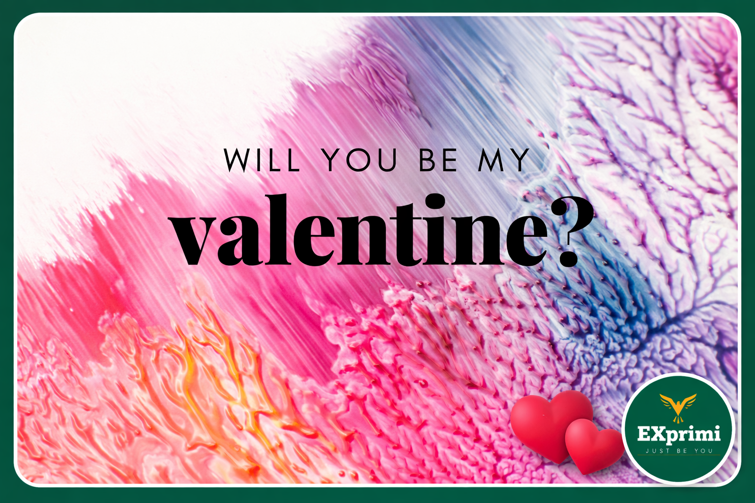 EXprimi Beauty Kenya Will You be my Valentine E-Gift Card Ksh 100,000.00 Gift card Valentine_s_Day_Gift_E_card_with_colorful_abstract_design_and_Will_you_be_my_Valentine_Exprimi_Beauty_Gift_Card Ksh 100,000.00 shop at Exprimi Beauty Kenya. Home of Skin care, Body care, Make-up, Fragrance & Beauty.