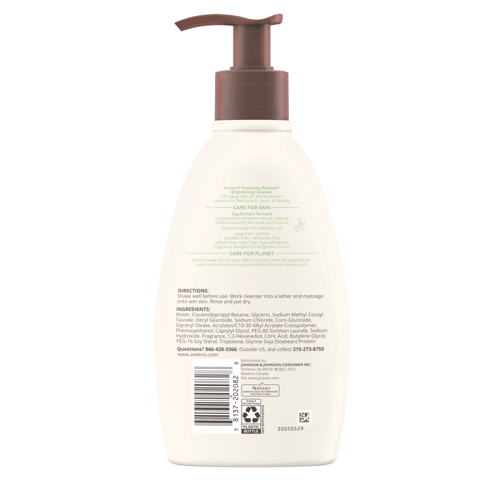 Aveeno Positively Radiant Brightening Facial Cleanser