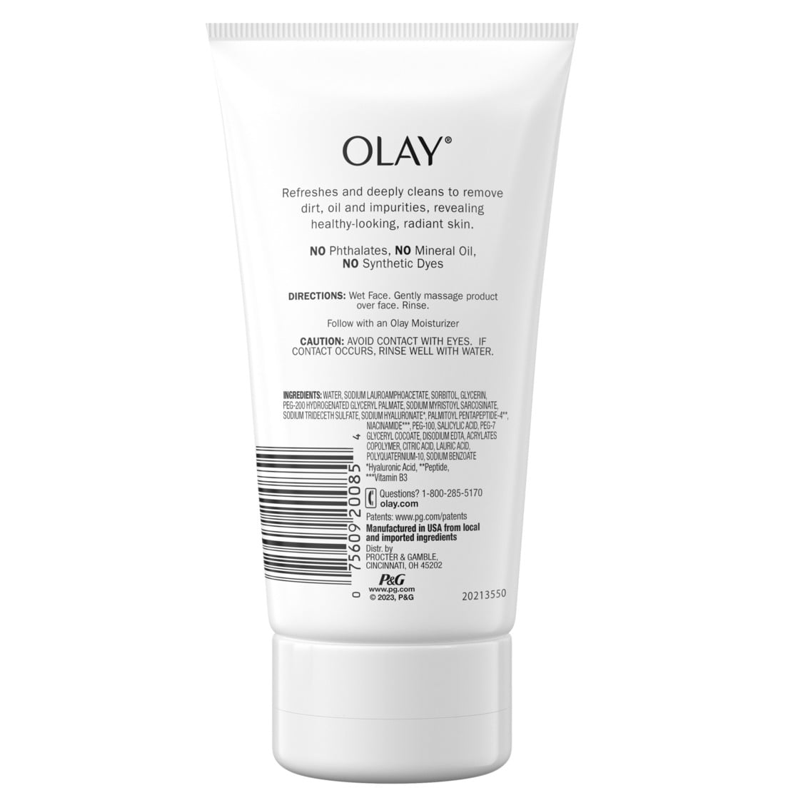 Olay Olay Regenerist Hyaluronic + Peptide 24 Face Wash, Fragrance-Free, for All Skin Types, 5.0 oz Gel Cleanser f0e2db9d-9d2e-4078-9f9d-13008cf571d2.8d3f81f134ce36ed2163cd295143ce4d shop at Exprimi Beauty Kenya. Home of Skin care, Body care, Make-up, Fragrance & Beauty.