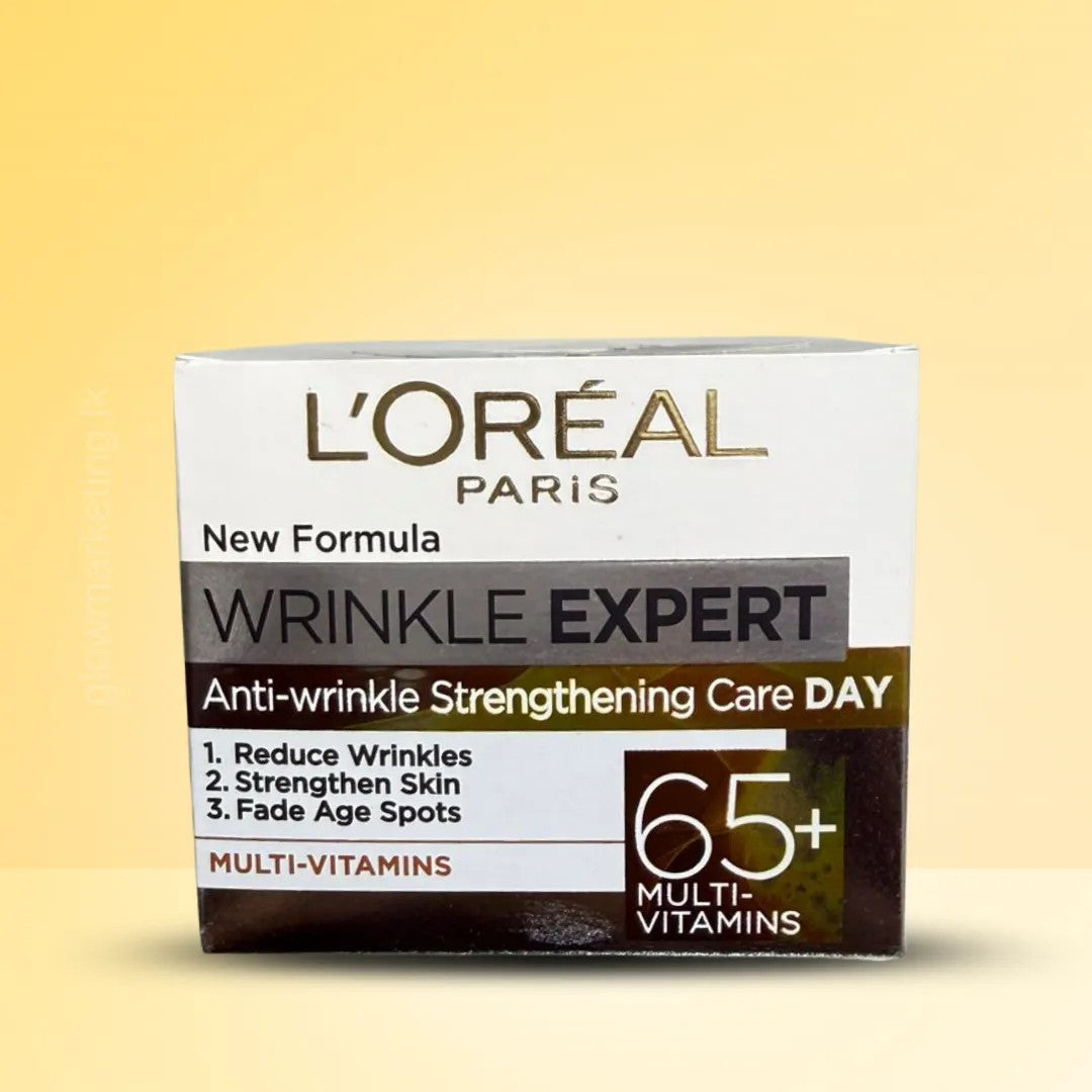 L'Oréal Paris Wrinkle Expert Anti-Wrinkle Strengthening Care day 65+ Multi-vitamins 50 Moisturiser loreal-paris-wrinkle-expert-65 50 shop at Exprimi Beauty Kenya. Home of Skin care, Body care, Make-up, Fragrance & Beauty.