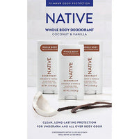 Native Native Deodorant, Aluminum Free, Coconut & Vanilla, Deodorant 3 pack native-deodorant-aluminum-free-coconut-and-vanilla-deodorant-3-pack-shopusa-kenya-1_200x200_9fbe915a-254f-4b39-a5e0-de6c9e90de77 shop at Exprimi Beauty Kenya. Home of Skin care, Body care, Make-up, Fragrance & Beauty.