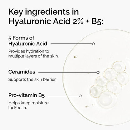 The Ordinary Hyaluronic Acid 2% + B5 Hydrating Serum with Ceramide Serums ord-hyaluronic-acid-2pct-b5-hydrating-serum-ingredients-graphic shop at Exprimi Beauty Kenya. Home of Skin care, Body care, Make-up, Fragrance & Beauty.