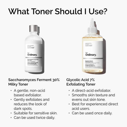 The Ordinary Glycolic Acid 7% Exfoliating Toner Toner ord-toners-prep-step-comparison-graphic shop at Exprimi Beauty Kenya. Home of Skin care, Body care, Make-up, Fragrance & Beauty.