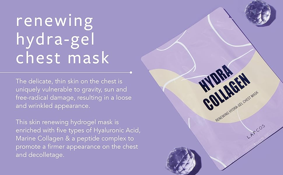 Lapcos Hdyra Collagen Chest Mask, Renewing Hydra-gel Chesk Mask with Hyaluronic Acid & Collagen Mask pcos_Hdyra_Collagen_Chest_Mask_Renewing_Hydra-gel_Chesk_Mask_with_Hyaluronic_Acid_Collagen_to_Tighten_and_Firm_Skin_Improve_Tone_Reduce_Fine_Lines_Wrinkles_Mask shop at Exprimi Beauty Kenya. Home of Skin care, Body care, Make-up, Fragrance & Beauty.